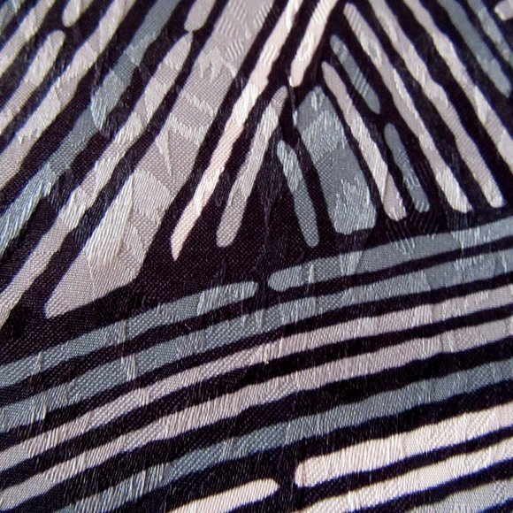 Navy, blue & gray silky pocket square or scarf - Picture 3 of 7